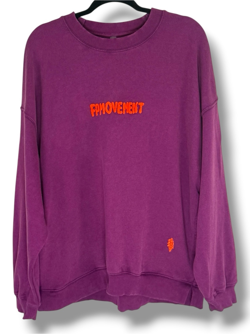 Free People Movement All Star Pullover Sweatshirt Size M Crew Neck Pockets Comfy